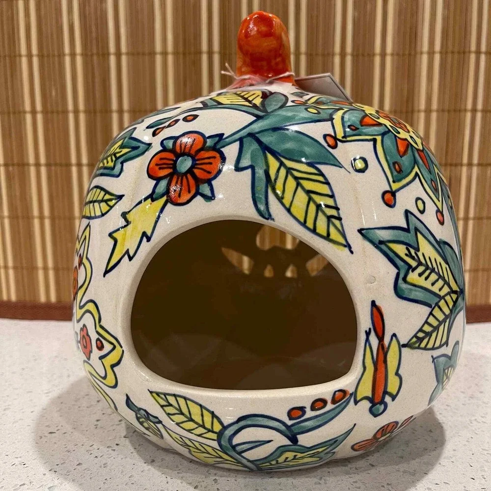 Martha Stewart Jack O Lantern Candle Holder Tea Light‎